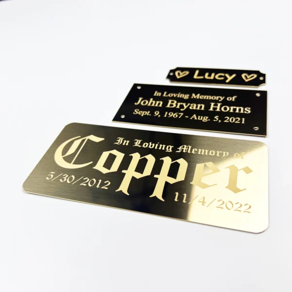 Engraved Metal Plate